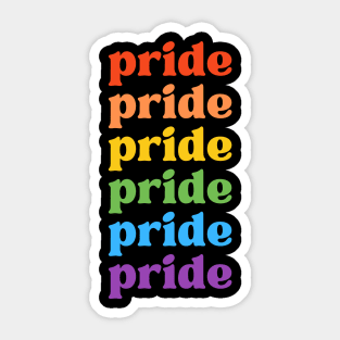 Multicolor Colorful Creative Love Parade Pride Sticker